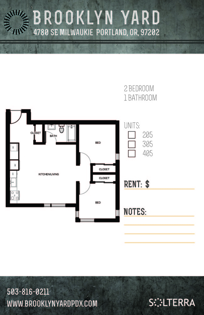 Floorplan - Brooklyn Yard - Stylish, Green Living!