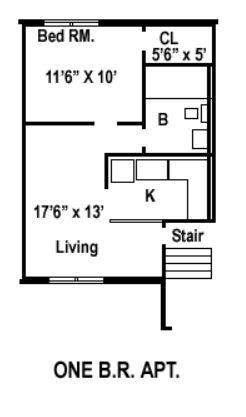 1BR/1BA - Wawaset Place Apartments