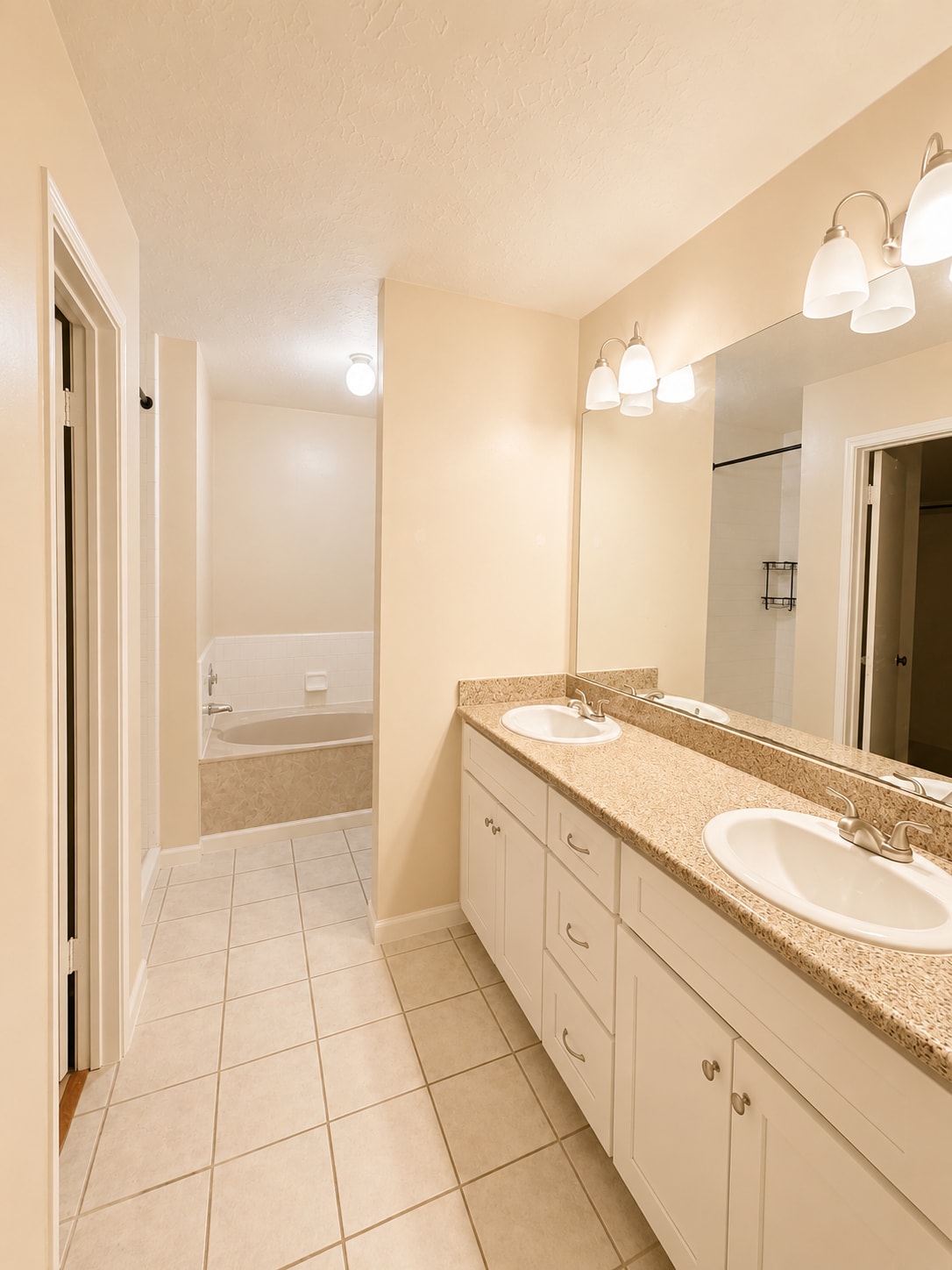 Master Bathroom with jacuzzi tub and standing shower - 12826 Careywood Dr