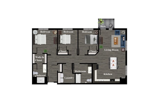 Floorplan - Enclave Overlook Apartments
