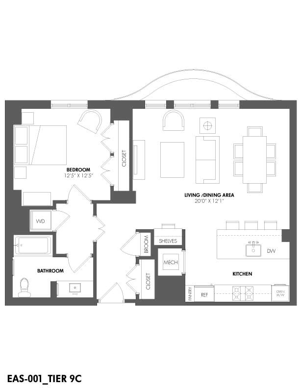 Floorplan - The Residences at Eastern Market