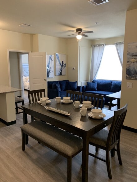 2 BEDROOM LIVING ROOM - Fountain Hill Apartments