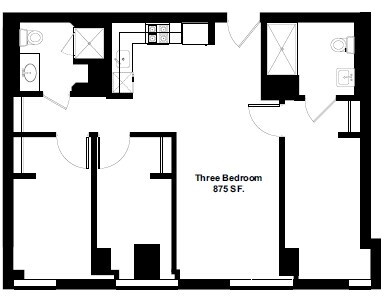 3BR/2BA - Baumhart Hall
