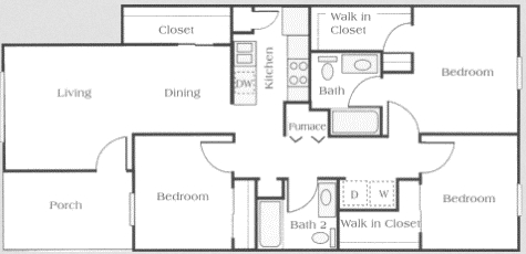 3BR/2BA - Conner Court Apartments