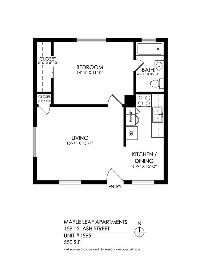 Floorplan - Maple Leaf Apartments