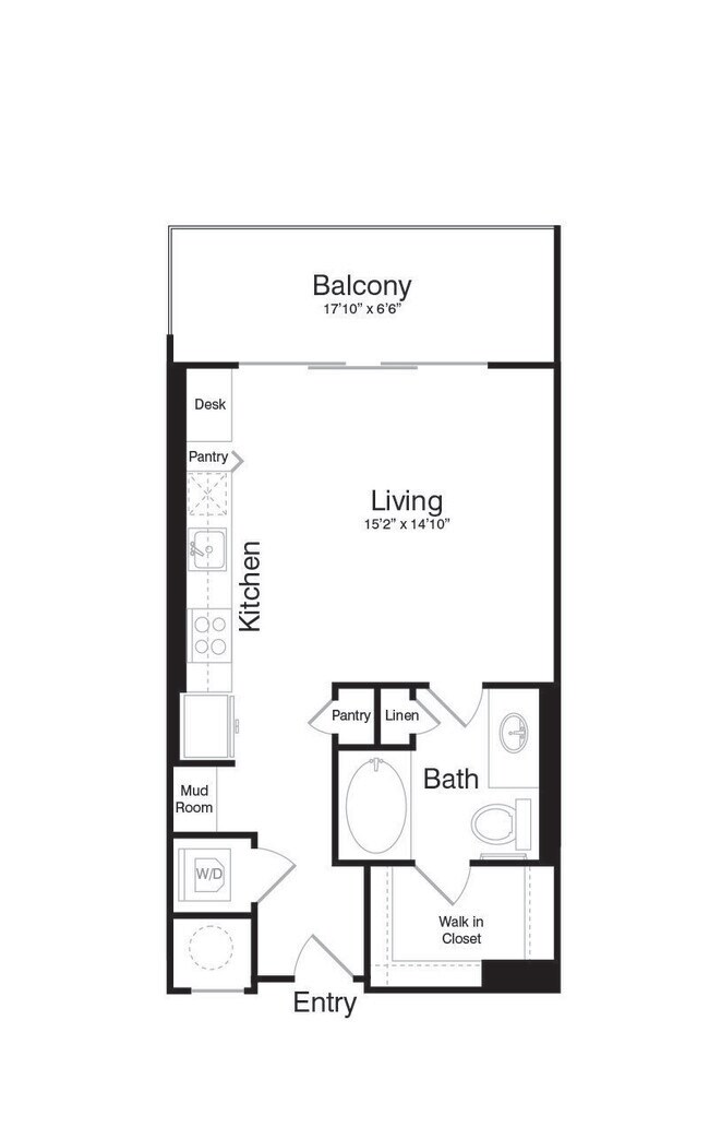 Floorplan - The Katy at Victory Park