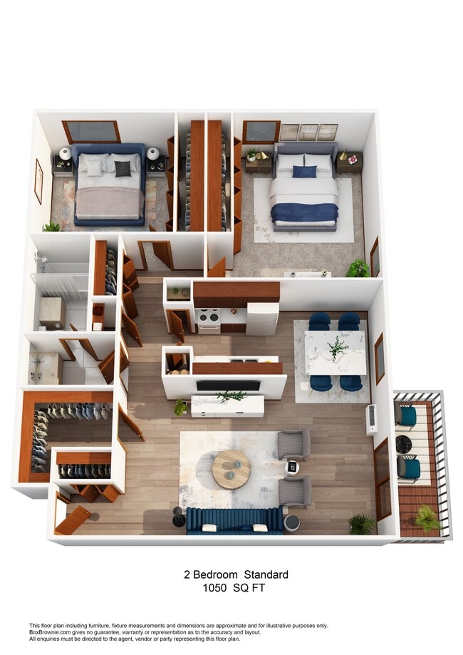 Two-Bedroom Standard - Kings Manor Apartments