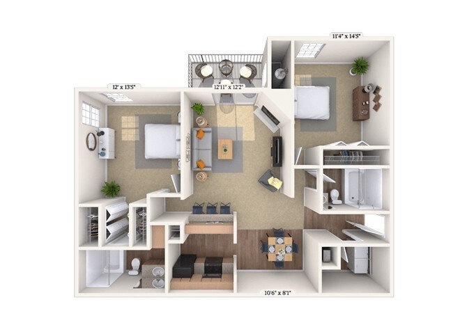 Floor Plans Of Jackson Square Apartments In Tallahassee Fl