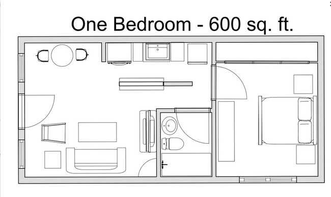 One Bedroom 600 sq ft - Oasis at Ballast Point West Tyson