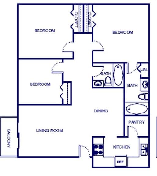 3BR/2BA - Flint River Apartment Homes