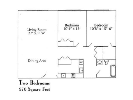 2BR/1BA - COHASSET PLACE