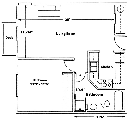1BR/1BA - Ivy Court Apartments