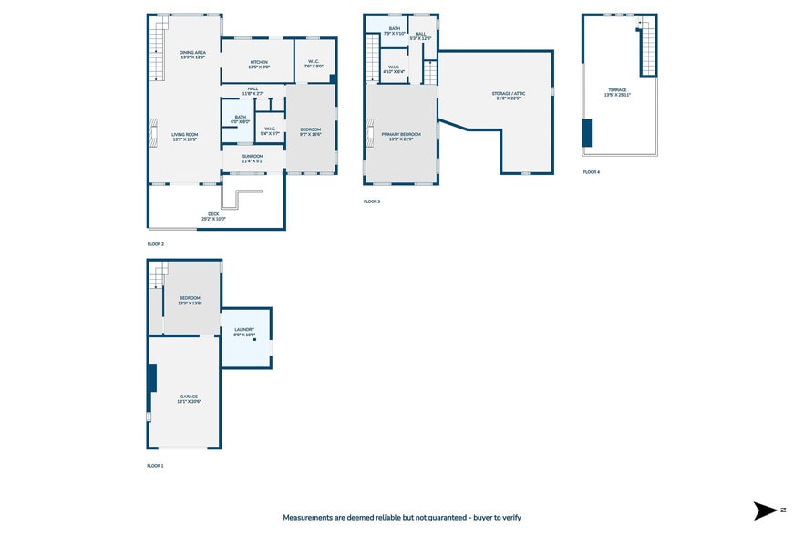 Layout with room dimensions - 1150 Manhattan Ave