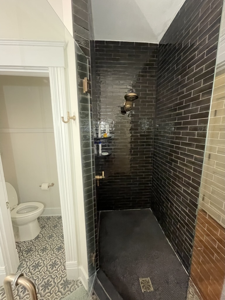 Bathroom with large shower and toilet room - 1228 Cherokee Rd