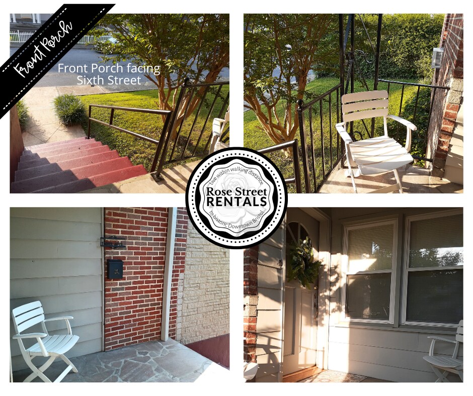 Private Front Entrance & Porch - 600 6th St