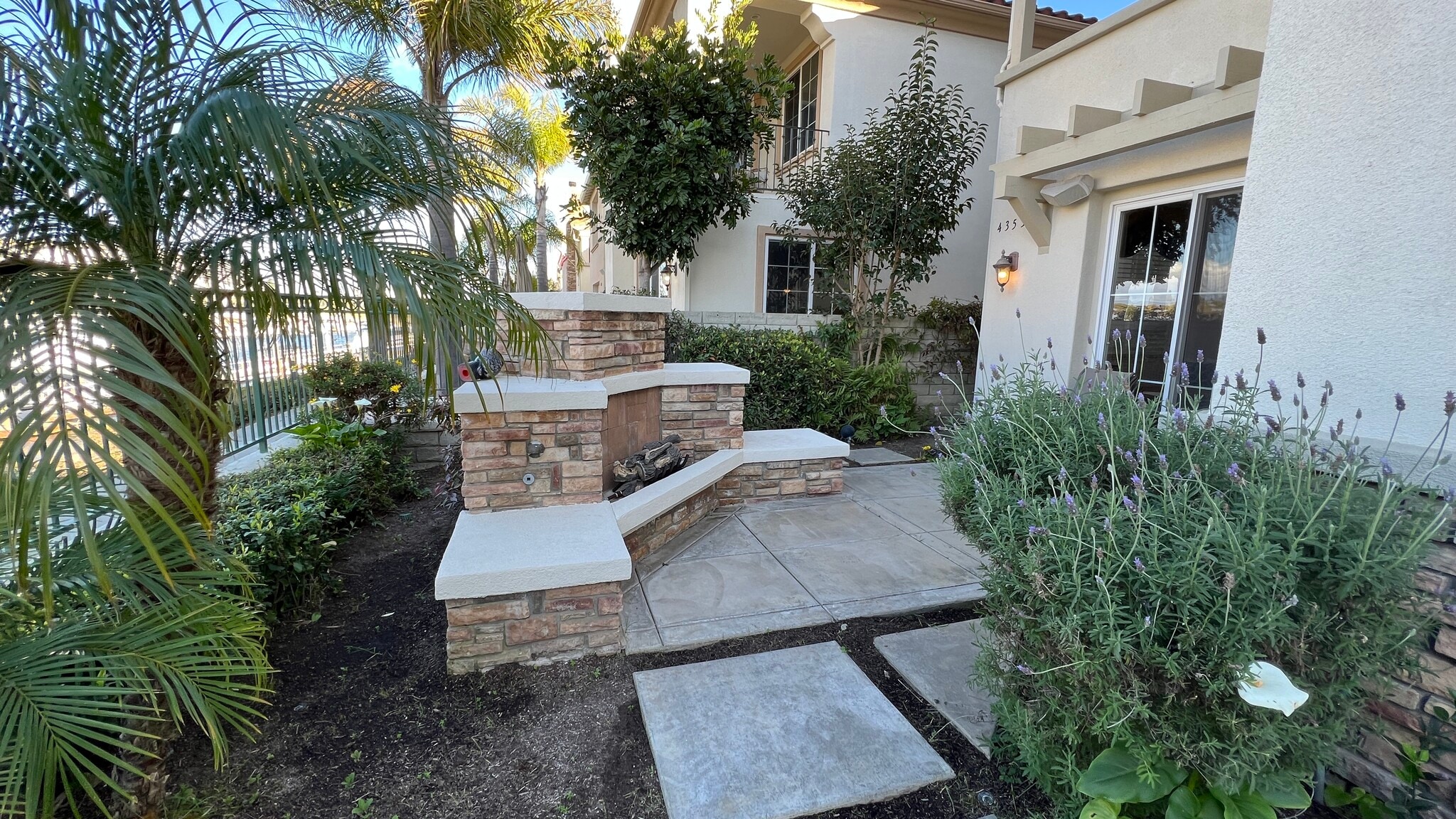 Patio Fireplace - 4353 Waterside Ln