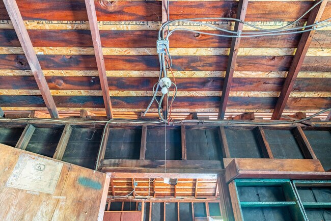 Photo highlights newer roofing and new electrical - 2935 Westwood Blvd