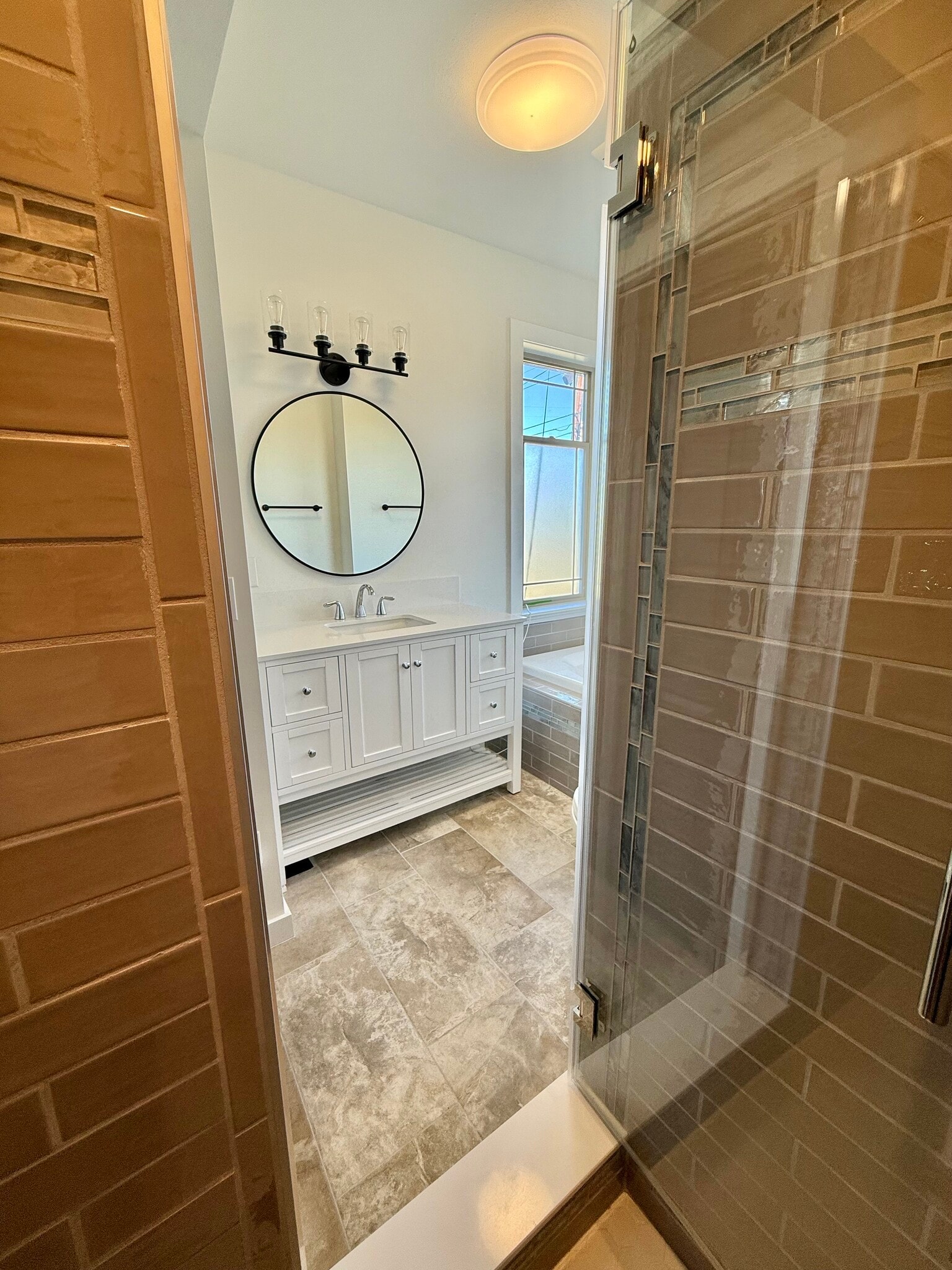 View from master shower - 24 Ash St N