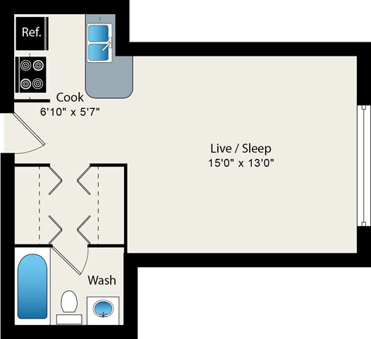 Floorplan - Reside on Roscoe