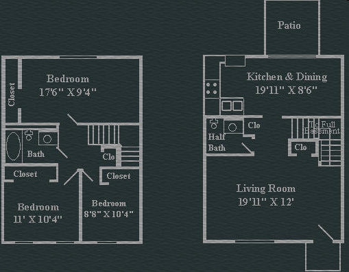 3BR/1.5BA - Westerfield North Townhouses