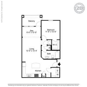 A1-SB 1 Bedroom-852 sf-1/1 - Preserve Parc