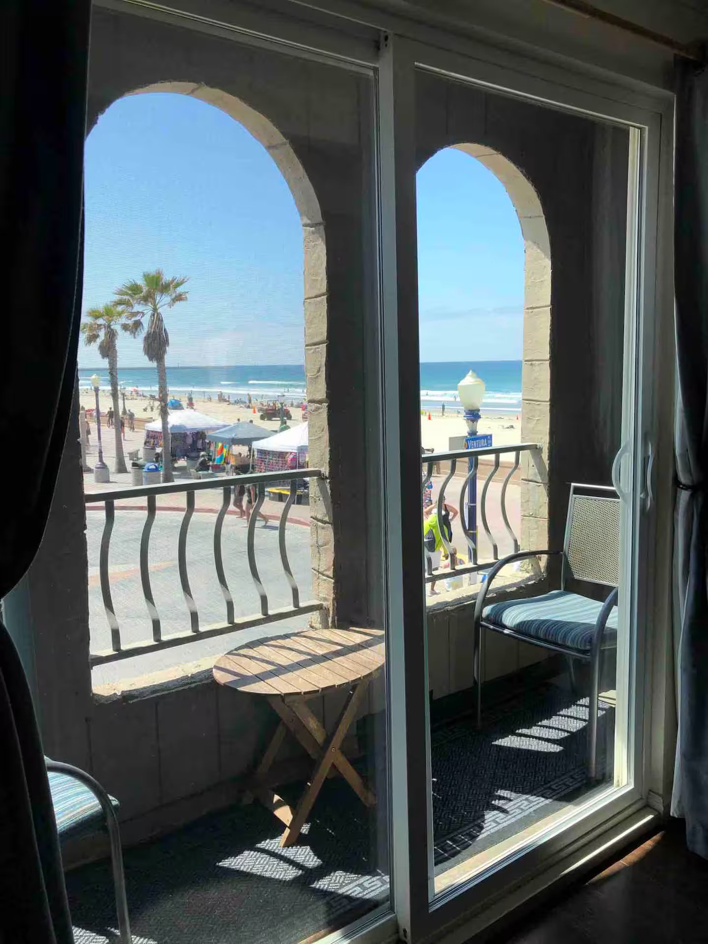 Small Balcony with ocean view - 704 Ventura Pl