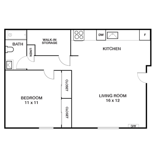 Floorplan - Waterford Village Apartments