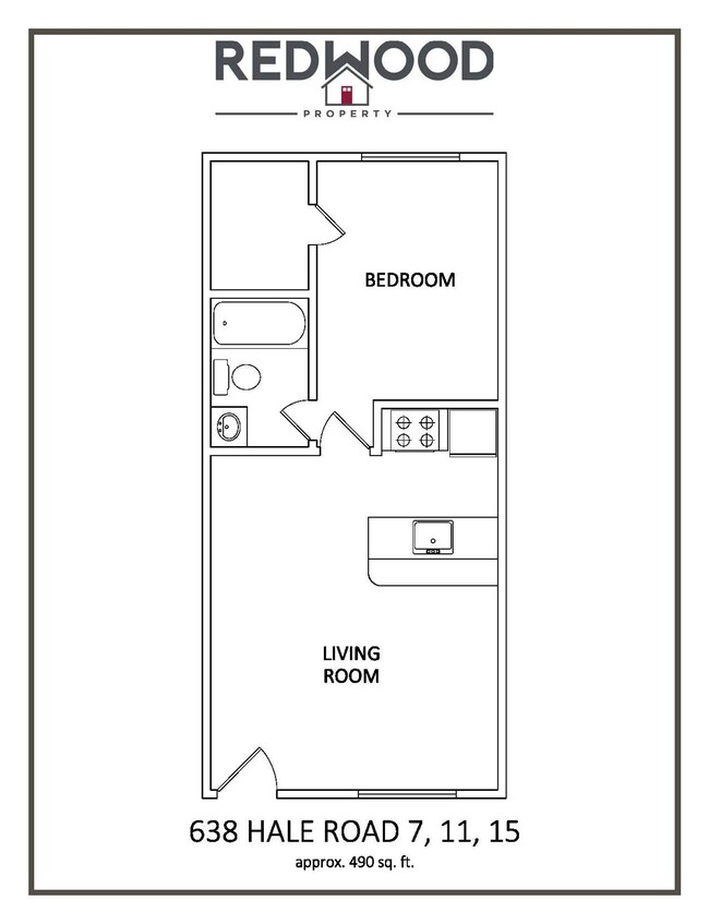 Floorplan - Beautifully updated one-bedroom apartments...