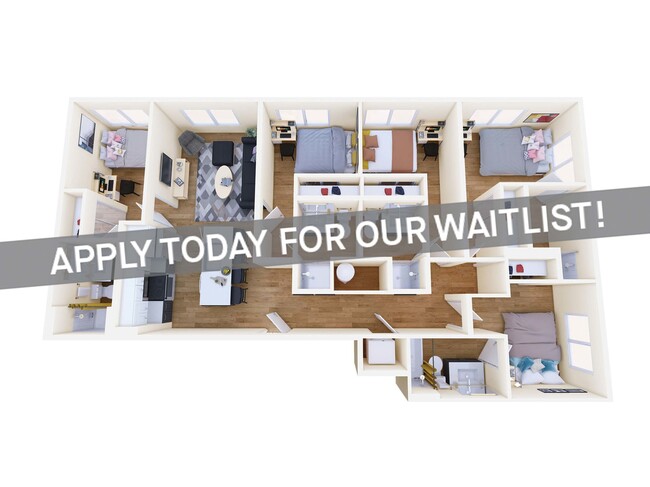 5x5 A - Apply Today for Our Waitlist! - HERE Tuscaloosa Student Apartments