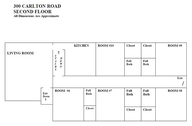 Floor Plan 2nd - 300 Carlton Rd