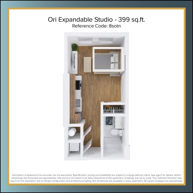 Floorplan - The Residences at East 801 Whiting Street