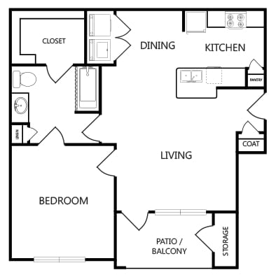 Floorplan - Sorrento Apartments