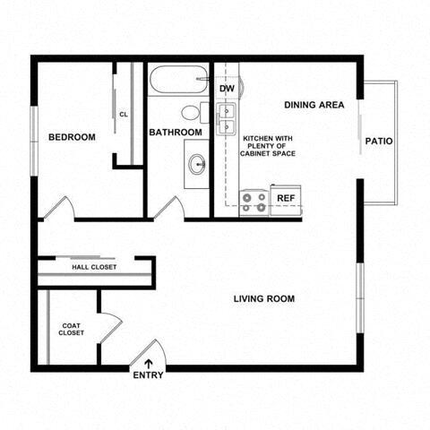 Floorplan - Park Place North Apartments