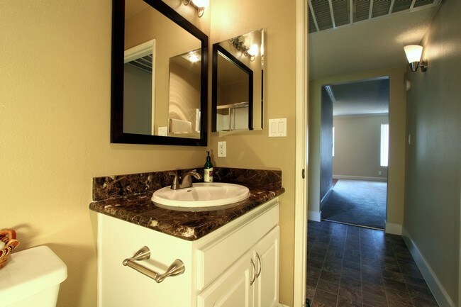 Bathroom Granite Vanity - Scott Road Terrace Apartments
