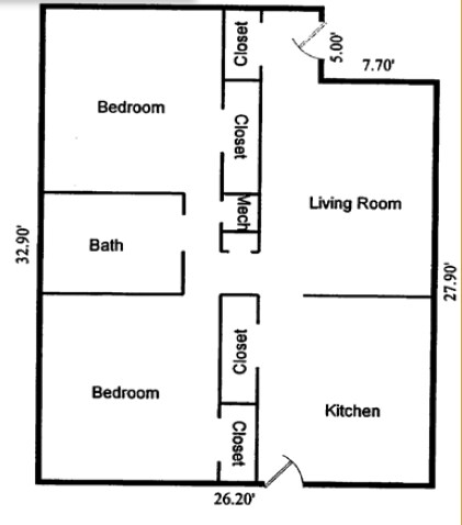 2BR/1BA - College Heights