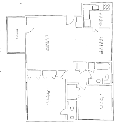 2BR/1.5BA - Holly House Apartments