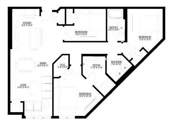 Floorplan - The Legends of Apple Valley 55+ Apartments
