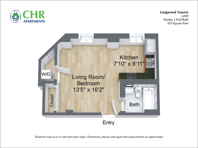 Floorplan - Longwood Towers