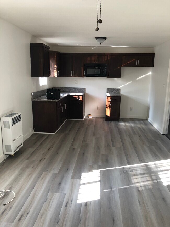 Livingroom and kitchen from front door - 345 W 76th St