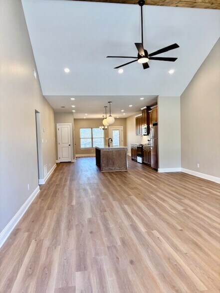 open floorplan living, kitchen & dining - 225 S Pine St
