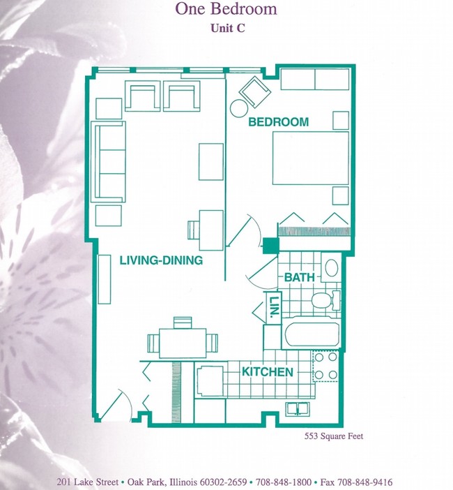 1BR/1BA - Heritage House Apartments