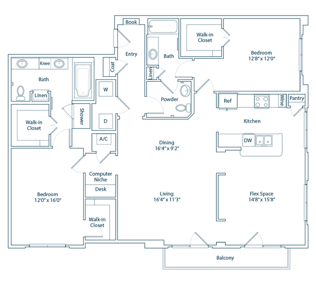 The Inverness Floor Plan - The Belle Meade at River Oaks