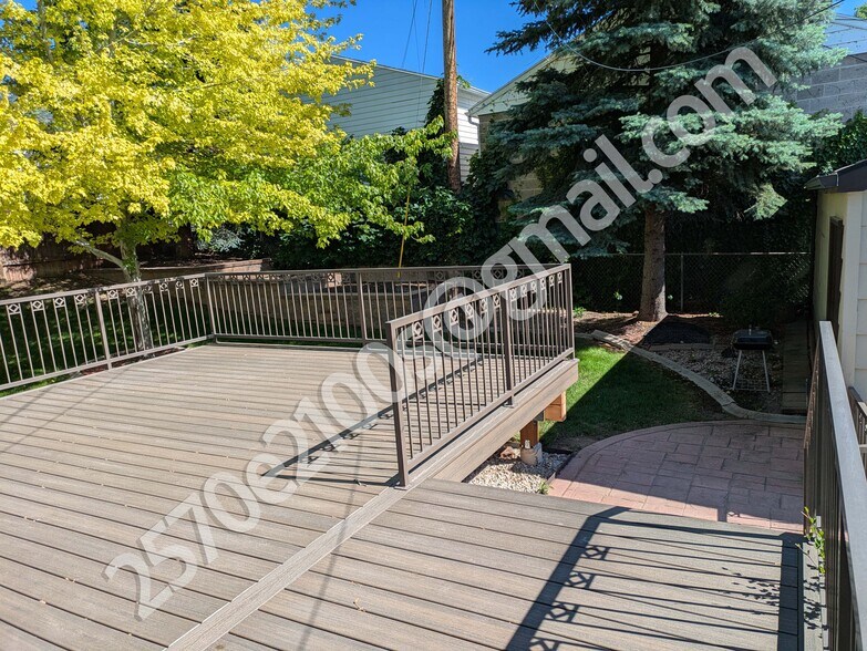 Deck and backyard - 2570 East 2100 South