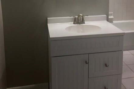 Newly installed vanity - 415 Mather Green Ave