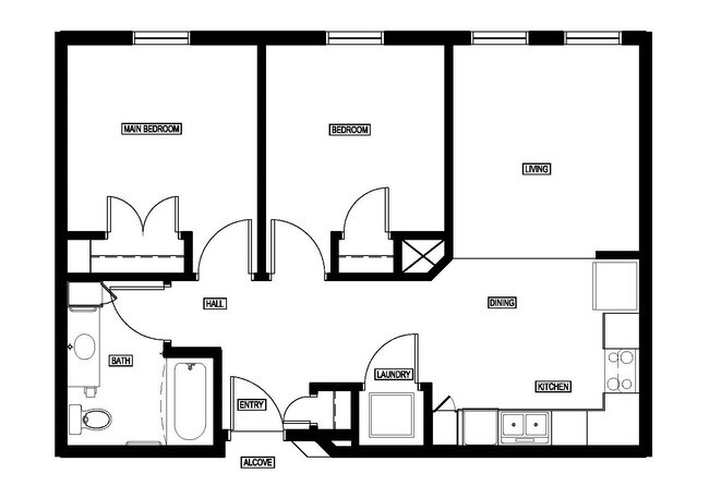 Floorplan - Western U Flats