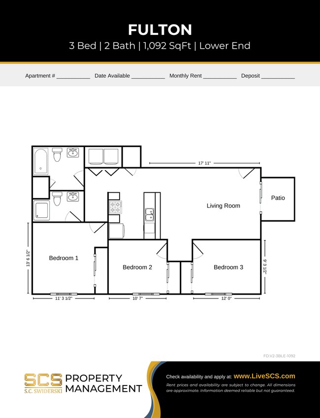 Floorplan - Blue Stone Estates Apartment Community