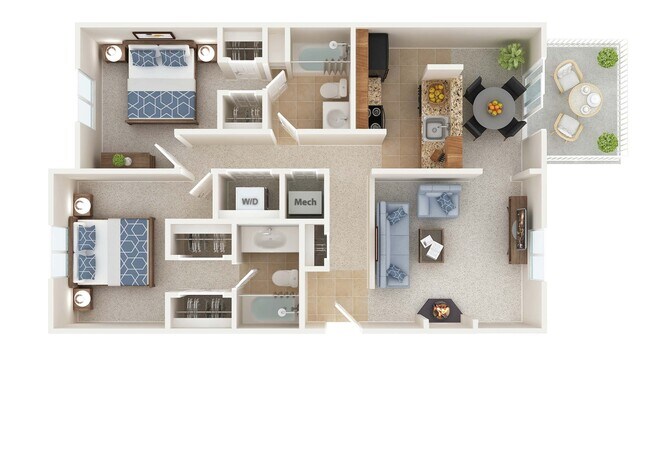 Floorplan - West Woods Apartments