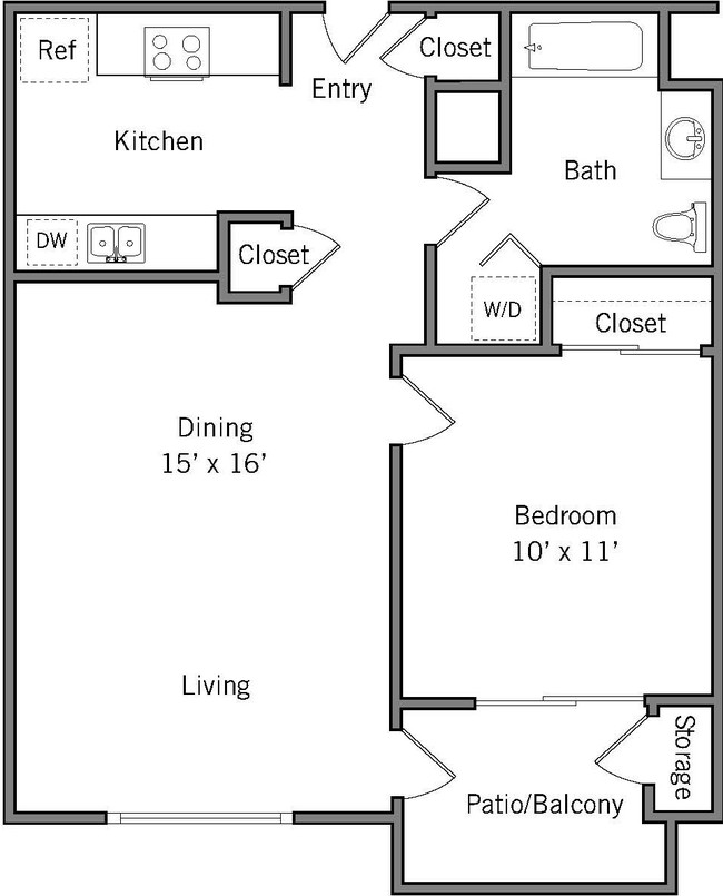 Floorplan - Americana Apartments