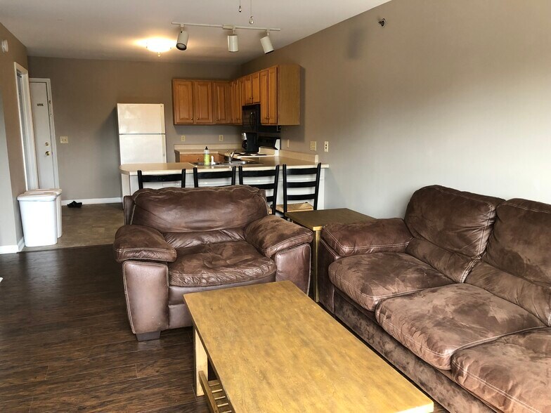 View of kitchen from living room - 1366 Hunters Rd