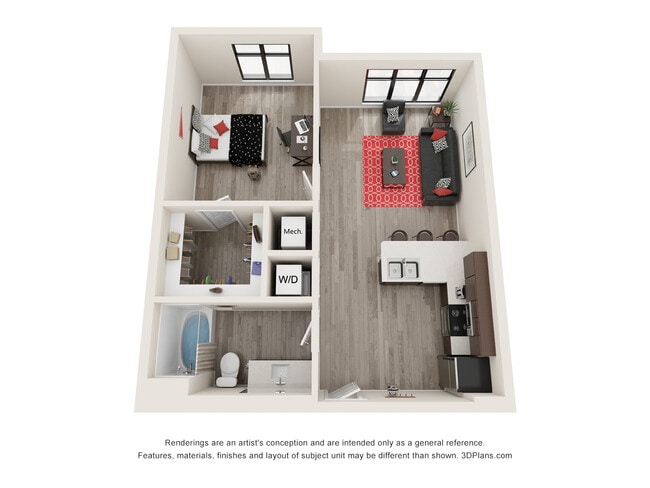 Plan 1.2 - 1007 W University - New Construction